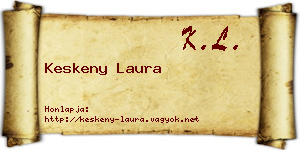 Keskeny Laura névjegykártya